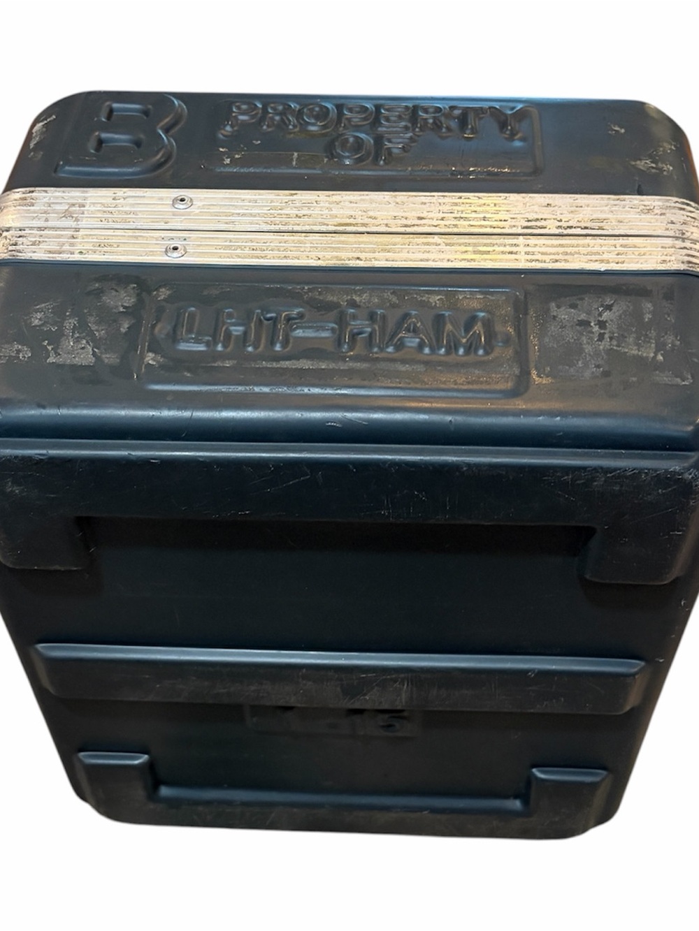 Vintage Hard Flight Travel Case LHT HAM 14 X 14 X 10 Inch Inches Lufthansa